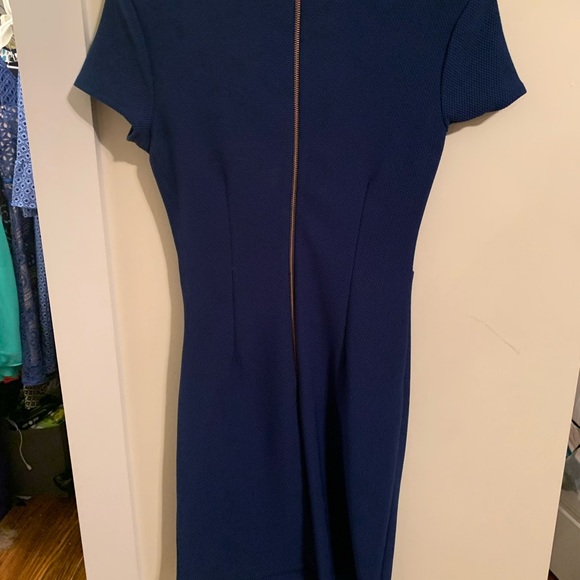 Bisou Bisou Blue V-neck Dress - Picture 2 of 3